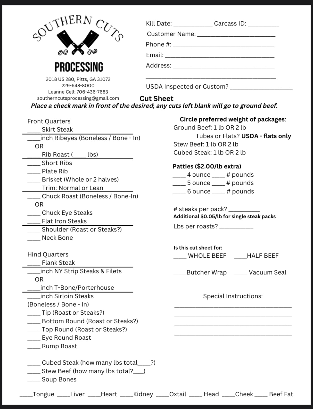 Whole Cow Share Deposit